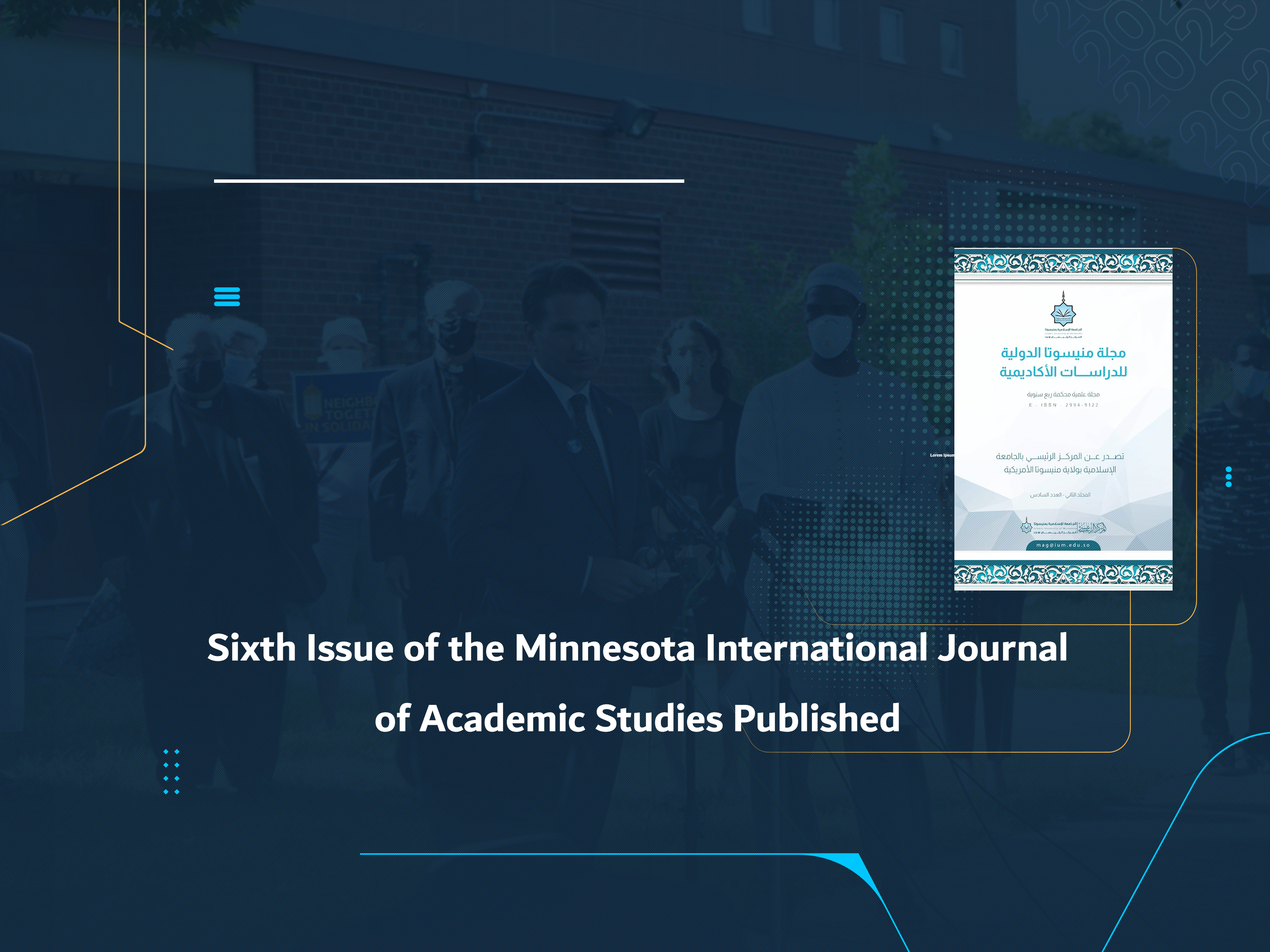 Sixth Issue of the Minnesota International Journal of Academic Studies Published