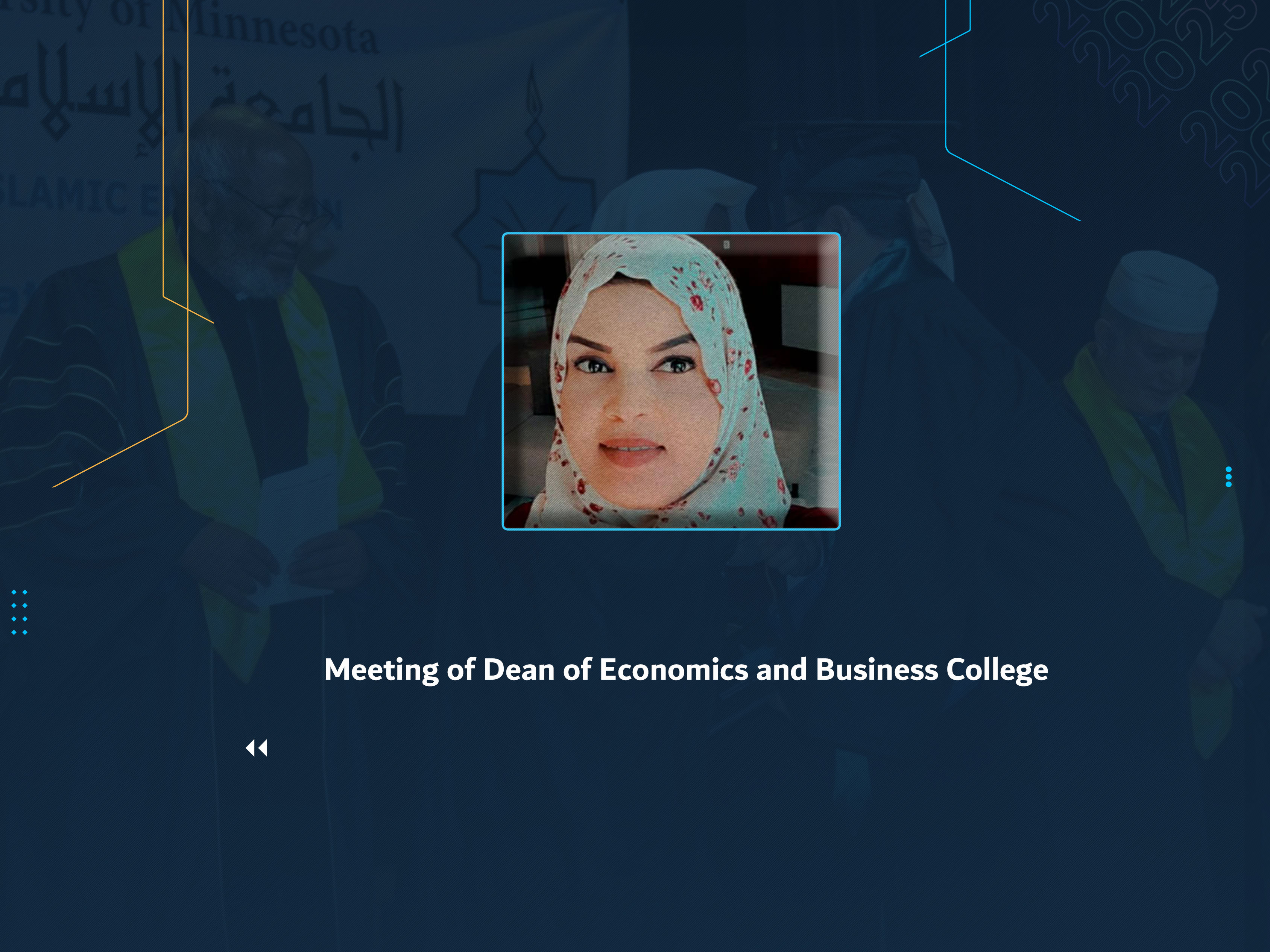 Meeting of Dean of Economics and Business College