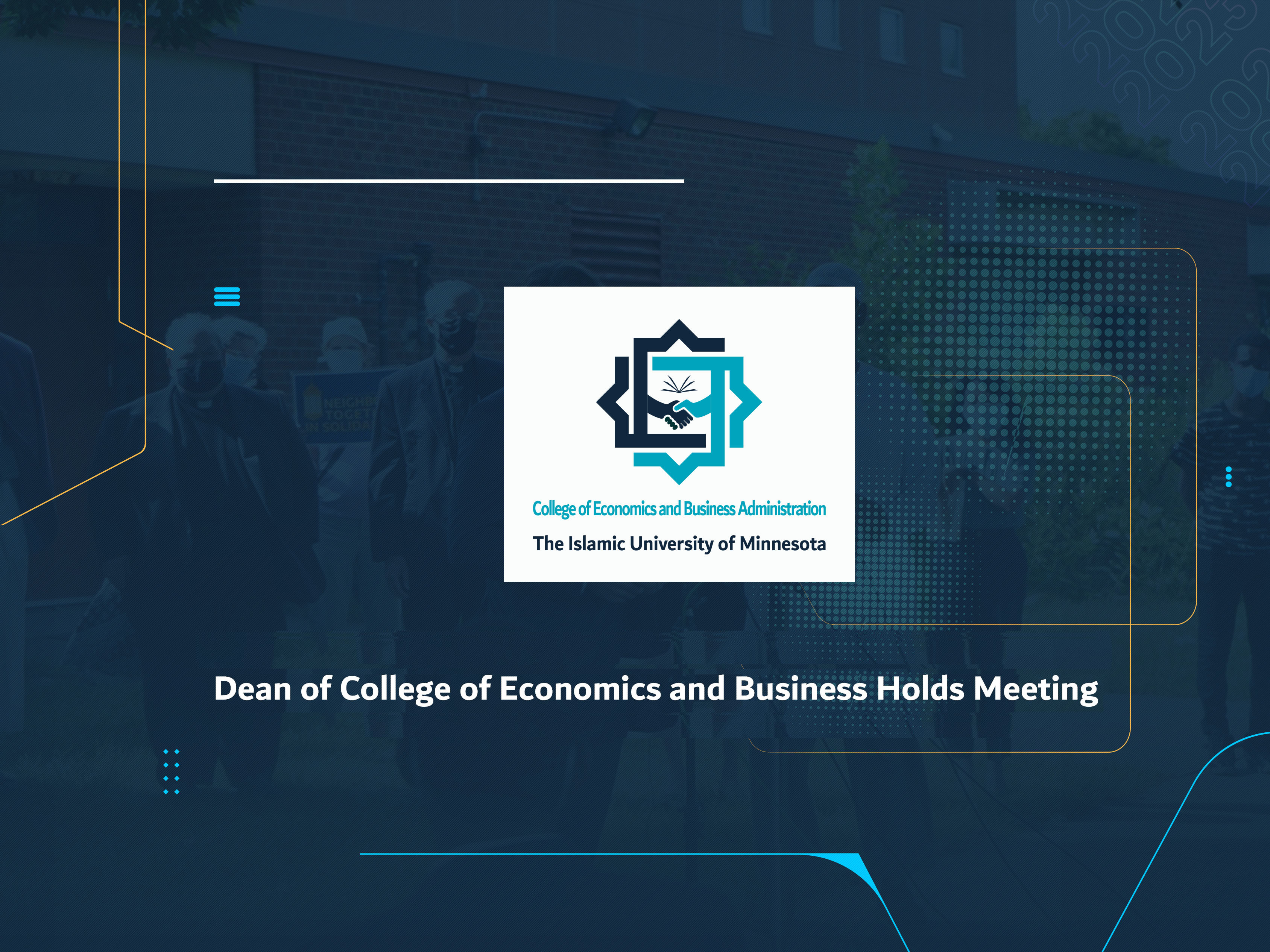 Dean of College of Economics and Business Holds Meeting