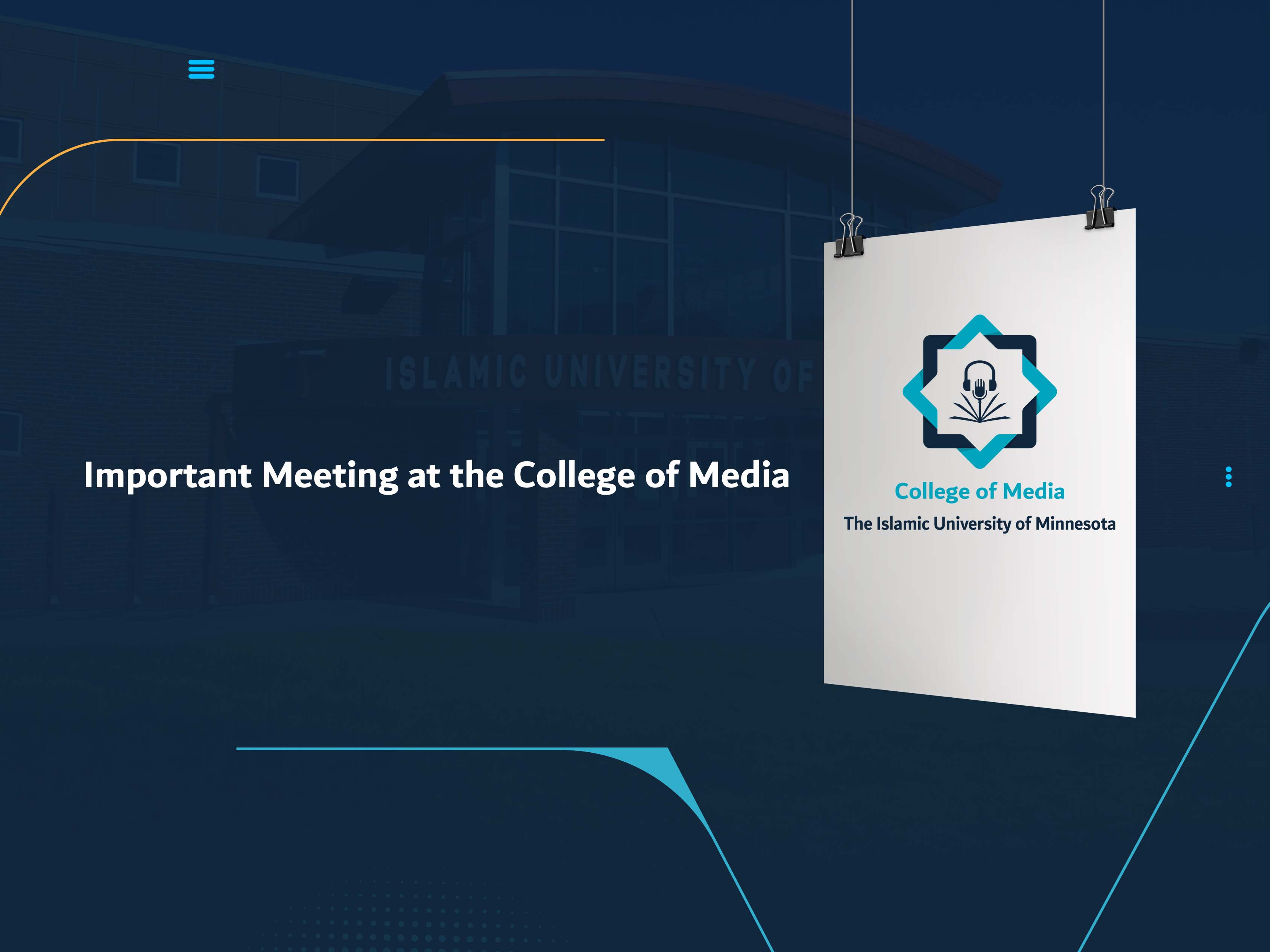 Important Meeting at the College of Media