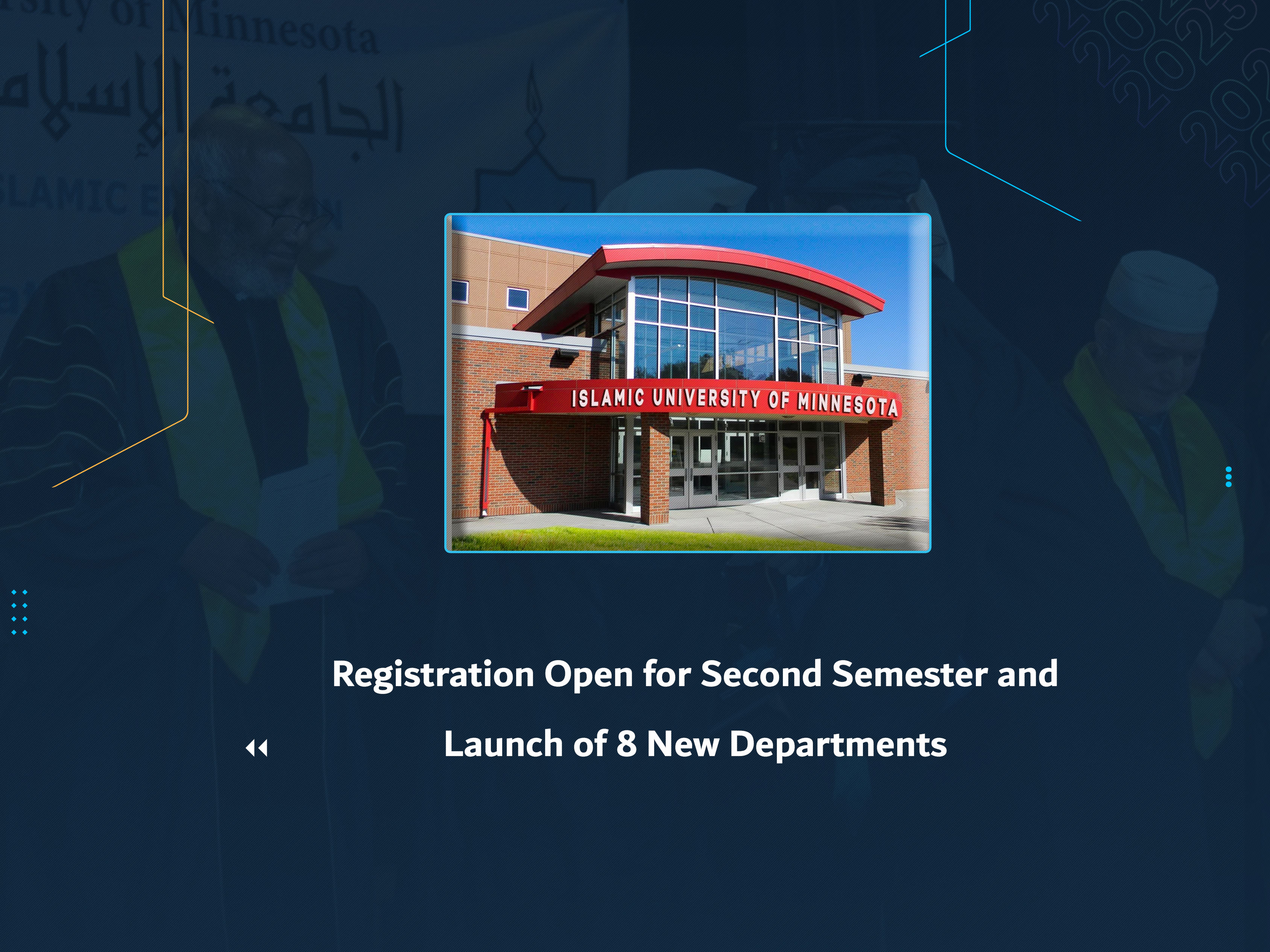 Registration Open for Second Semester and Launch of 8 New Departments